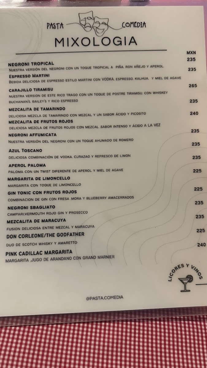 Pasta Comedia Menu - Image 4